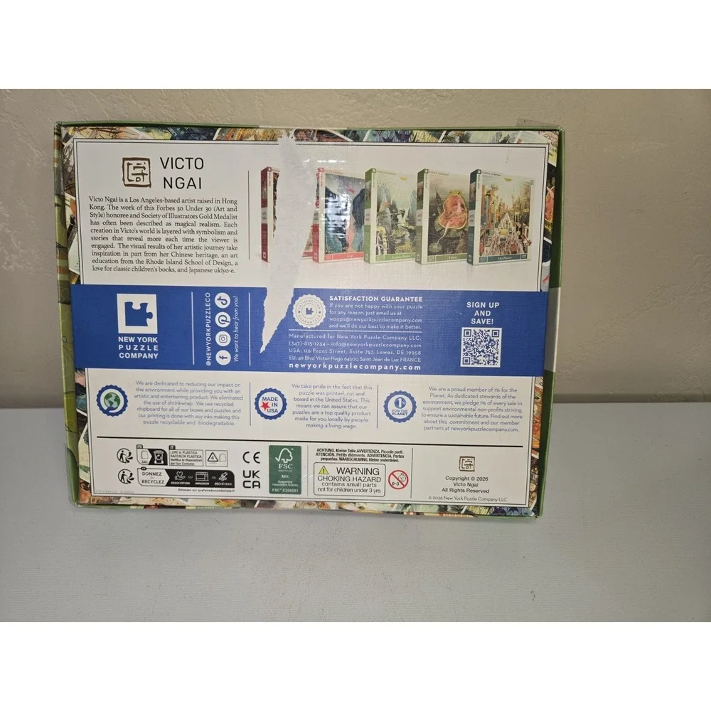 New York Puzzle Company 1000 Piece Jigsaw Puzzle  The Great Elephant  Victo Ngai